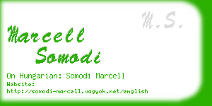 marcell somodi business card